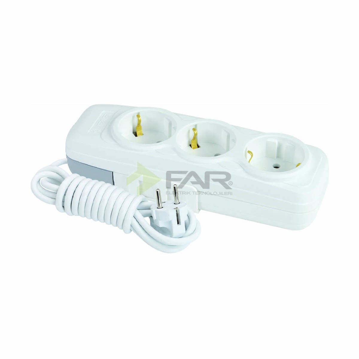 3'LÜ GRUP PRİZ 2 METRE ÇOCUK KORUMALI 3'LÜ GRUP PRİZ 2 METRE ÇOCUK KORUMALI