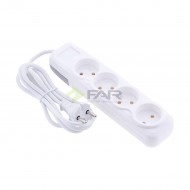 4'LÜ TOPRAKSIZ GRUP PRİZ 3 MT (LARA)