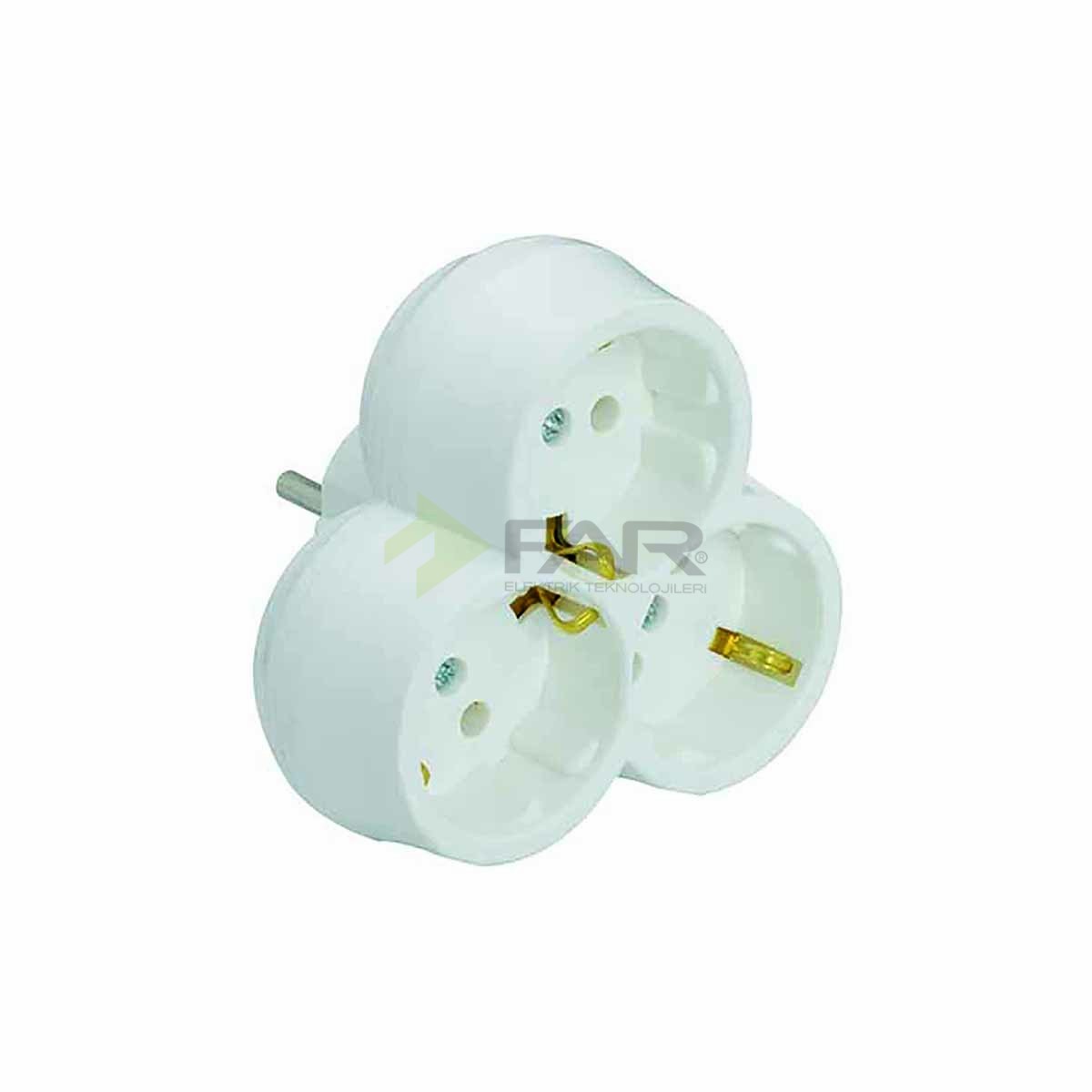 3’LÜ FİŞ PRİZ PAPATYA