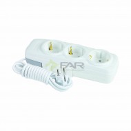 3'LÜ GRUP PRİZ 1 METRE ÇOCUK KORUMALI