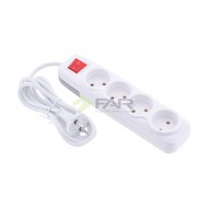 4 LÜ ANAHTARLI TOPRAKSIZ GRUP PRİZ 5 MT (LARA)