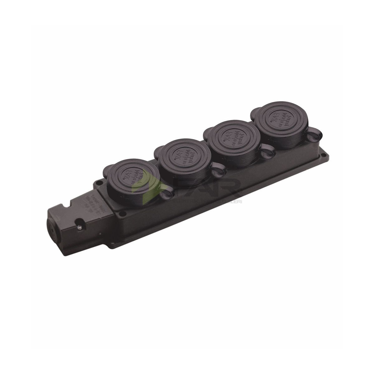 4'LÜ MONOFAZE KAUÇUK GRUP PRİZ