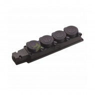 4'LÜ MONOFAZE KAUÇUK GRUP PRİZ