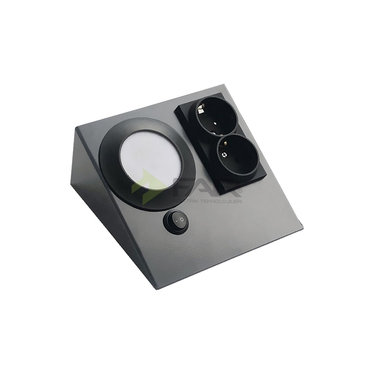 ANTRASİT TEZGAH PRİZİ  PLASTİK PANELLİ