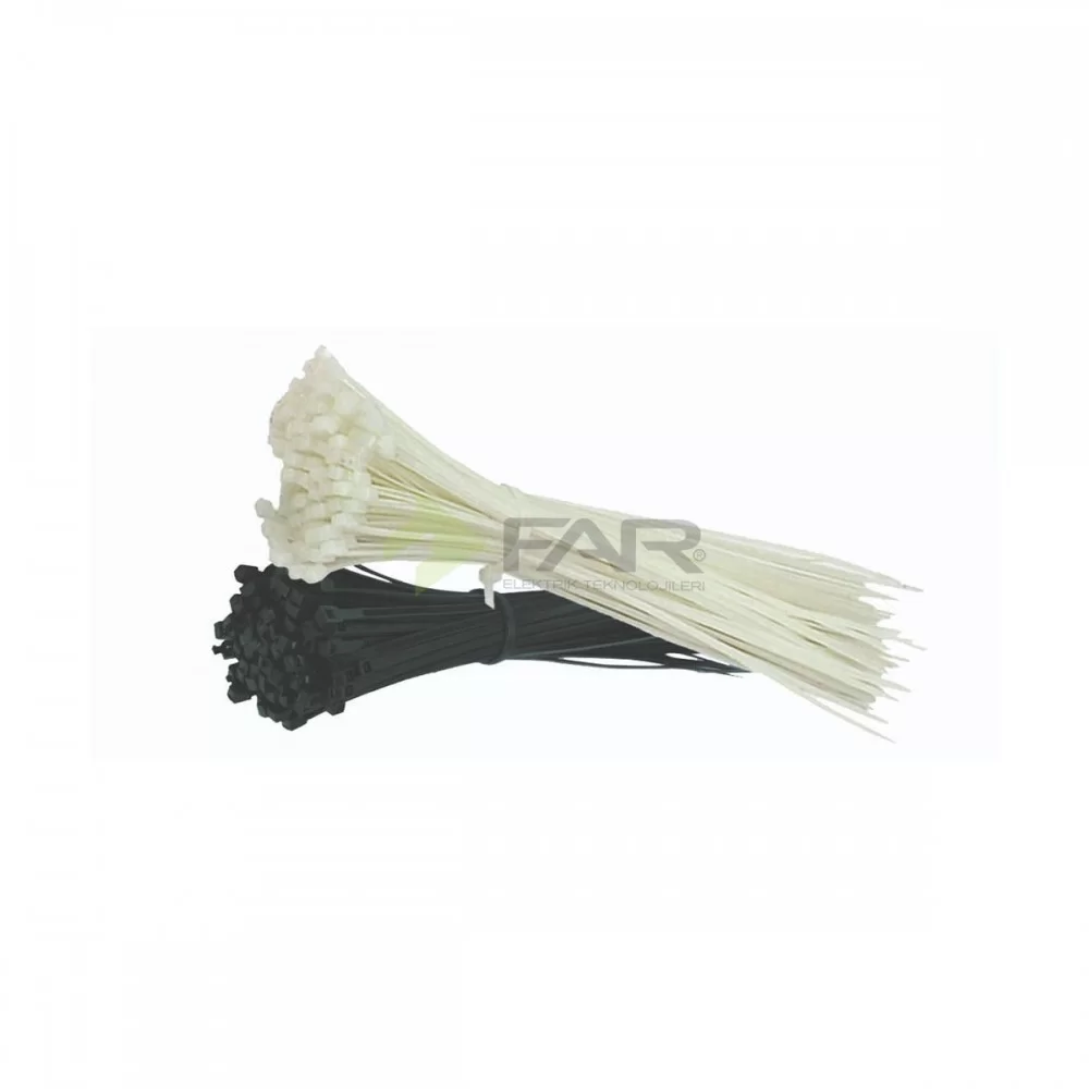 3.6x370 PLASTİK KABLO BAĞI BEYAZ 3.6x370 PLASTİK KABLO BAĞI BEYAZ
