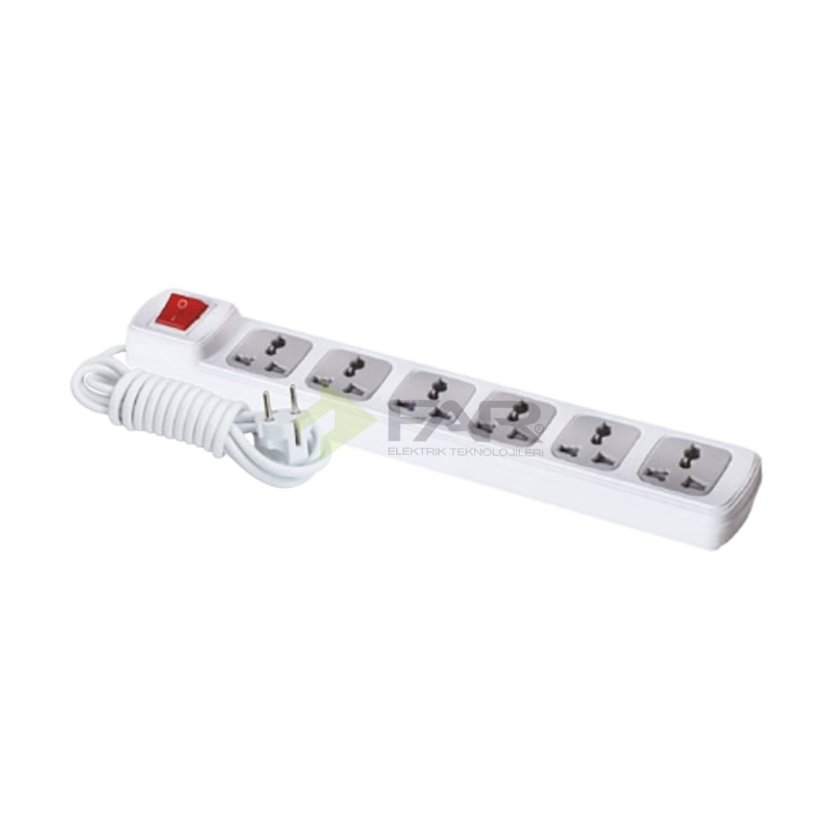 6 LI ÜNİVERSAL ANH. GRUP PRİZ 5 MT 6 LI ÜNİVERSAL ANH. GRUP PRİZ 5 MT